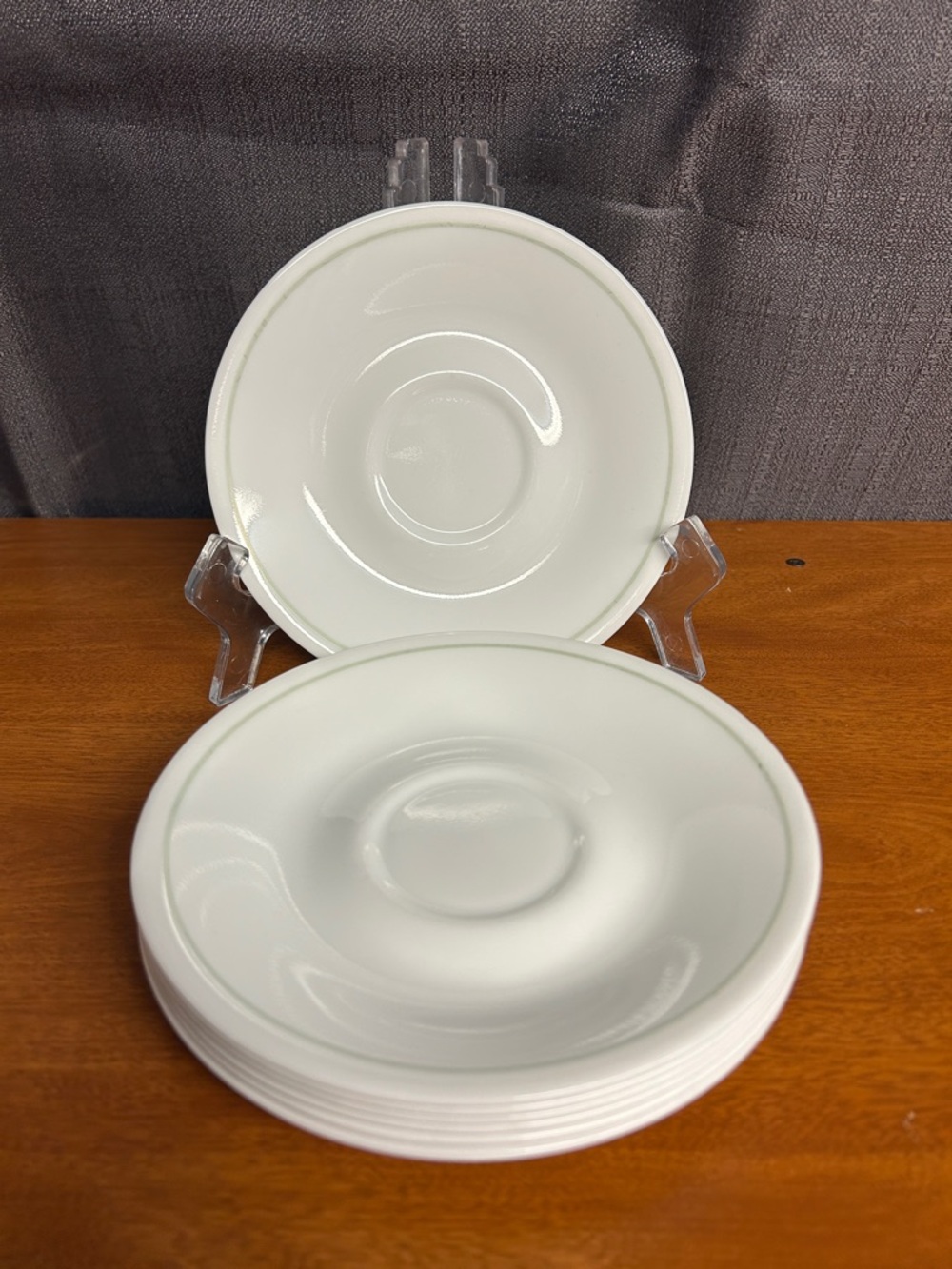 Peach Garland by CORNING CORELLE saucer plate set of 7